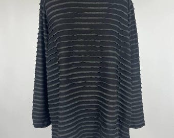 Gudrun Grenz Black Women Long Sleeve Blouse Sweater Relaxed Fit Size XL (0259)