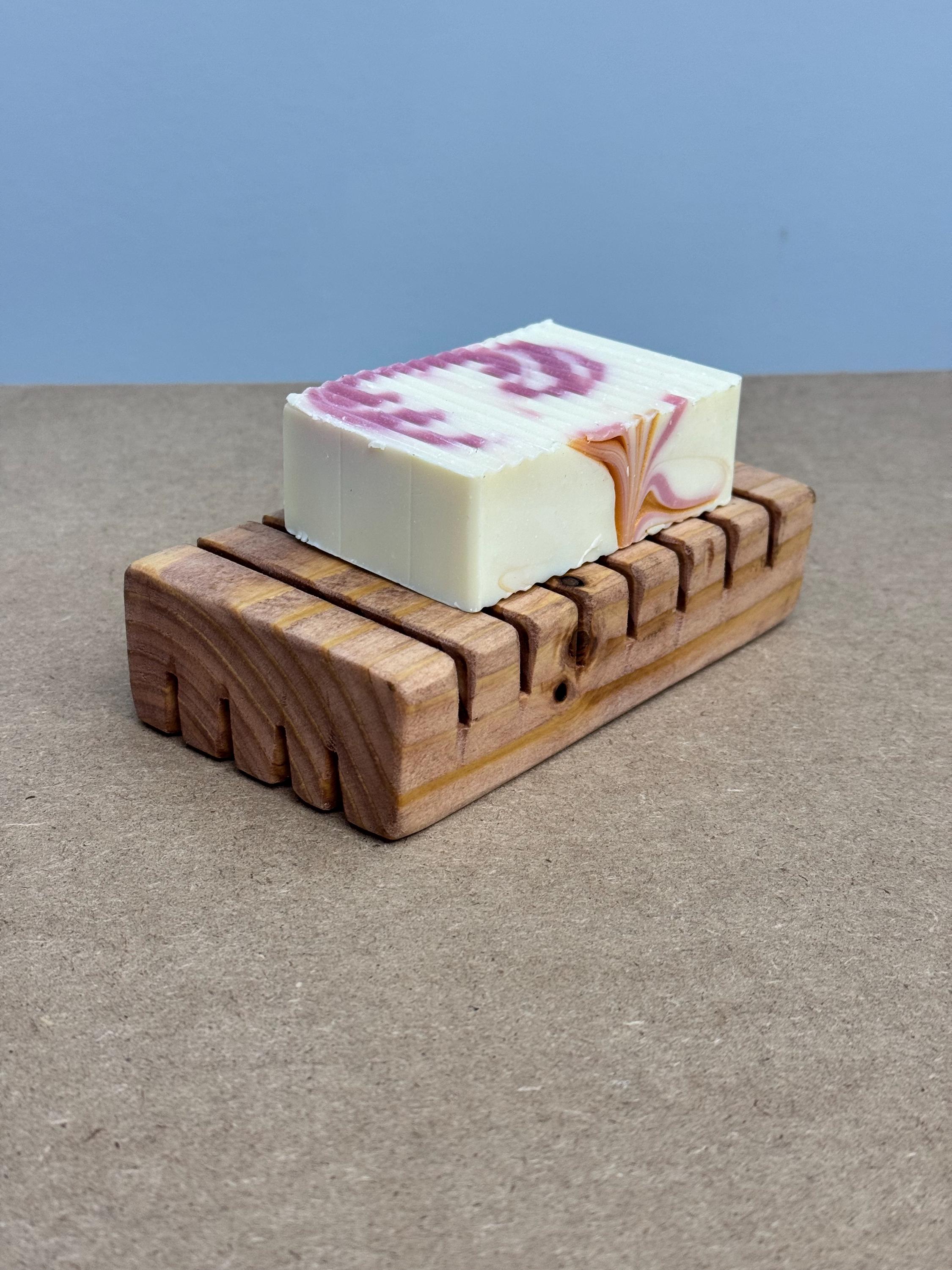 木製ソープホルダー - ヴィンテージソープホルダー - キッチンソープ 