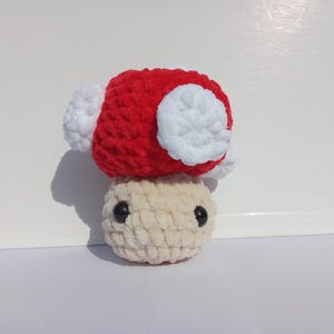 Mario Bros Power-Up Mushroom crochet amigurumi, Super Mario Mushroom crochet pattern, Crochet mushroom pattern – Super Mario Bros