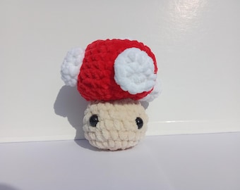 Power-Up Mushroom Mario Bros crochet amigurumi, Super Mario Mushroom crochet pattern, Crochet mushroom pattern – Super Mario Bros