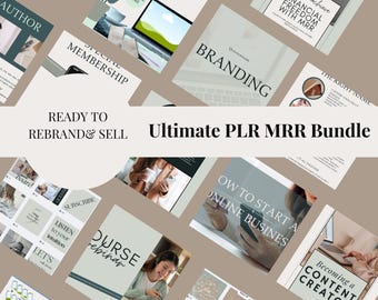PLR MRR Business Guide: Resell Rights Digital Product Bundle