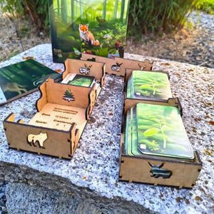 Inlay / Organizer für Mischwald [ Forest Shuffle ] - zusammengebaut und tauglich für alle marktüblichen Sleeves