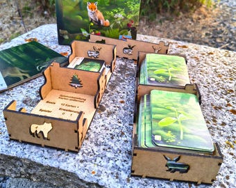 Organizer < Inlay > for Mixed Forest [Forest Shuffle ] - Customizable, pre-assembled and suitable for all standard sleeves
