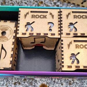 Digitaldateien für Hitster Einzelboxen / Big Box / Tokentruhen / Handyhalterung Gesamtset für Lasercut Bild 9