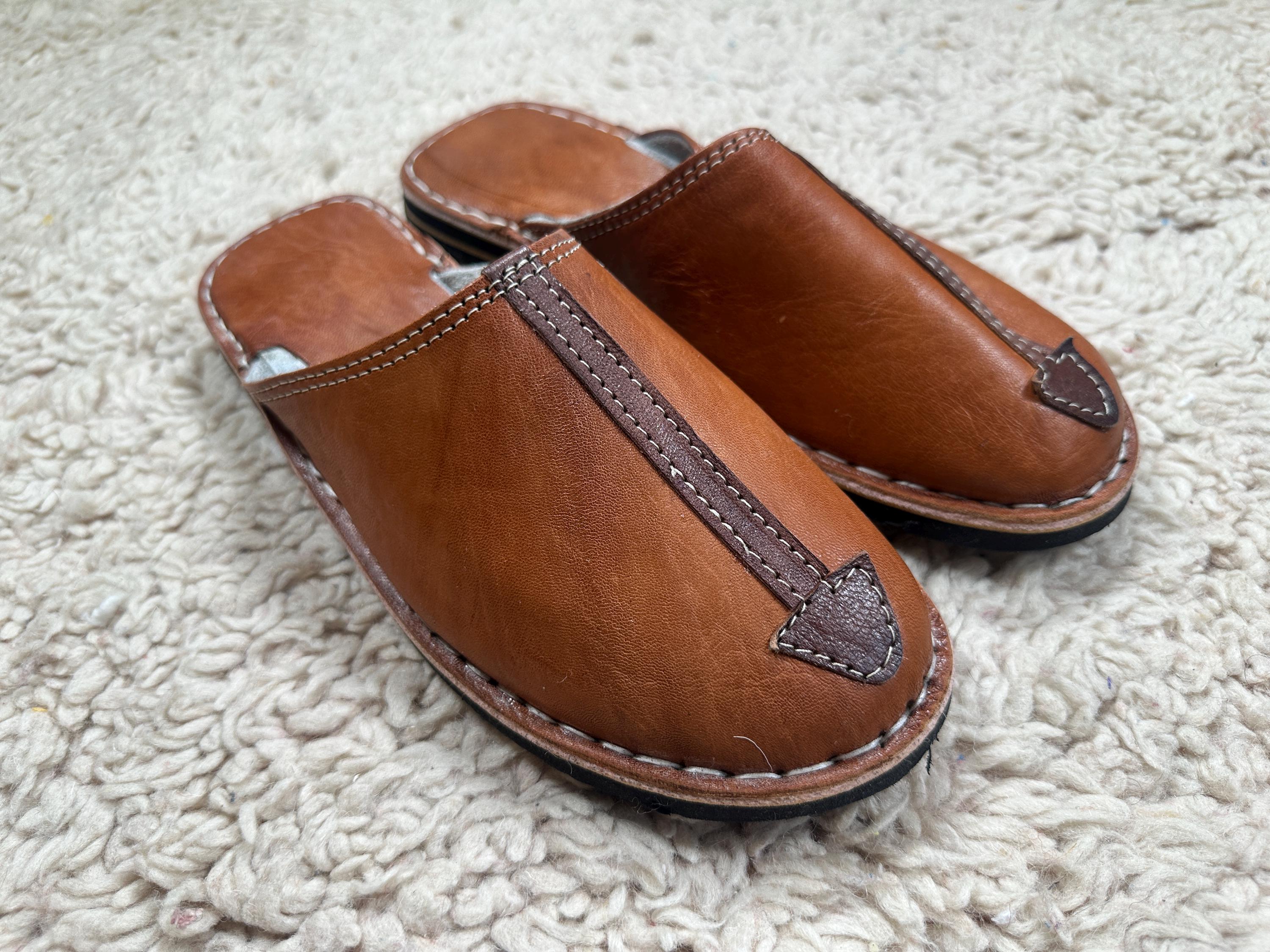 Orientalische Lederschuhe Marokkanische Lederpantoffeln