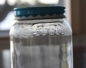 Vintage Marshmallow Fluff Glass Jar with Original Lid
