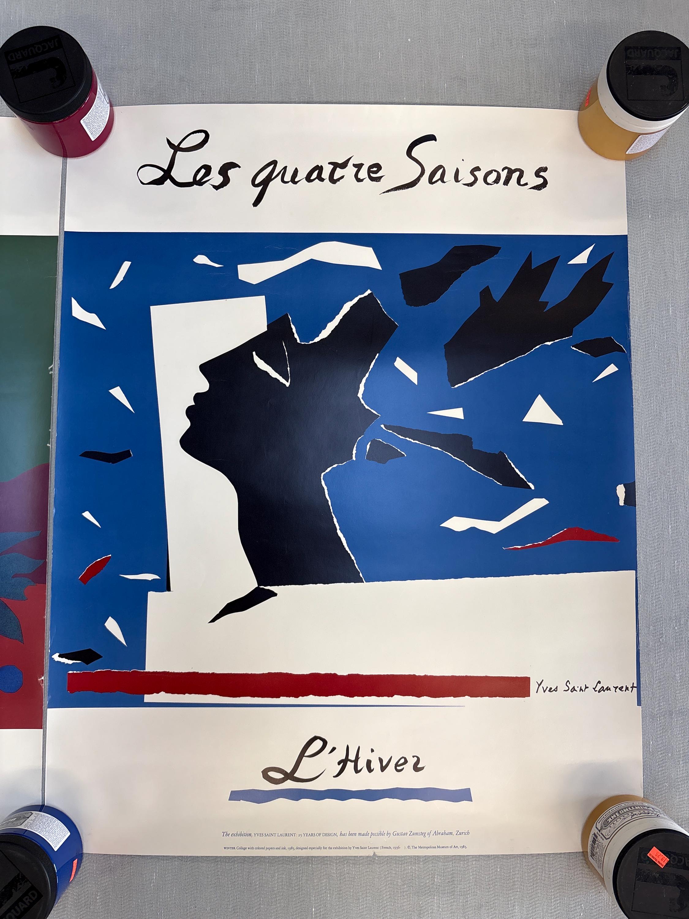 Les Quatre Saisons (the Four Seasons) Yves Saint Laurent Posters 