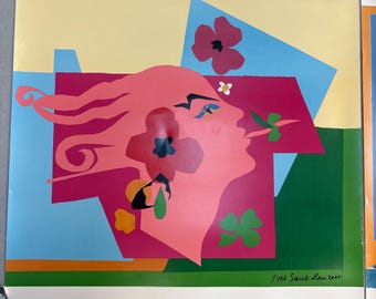 YSL Yves Saint Laurent - Original 1984 LOVE Print - Vintage