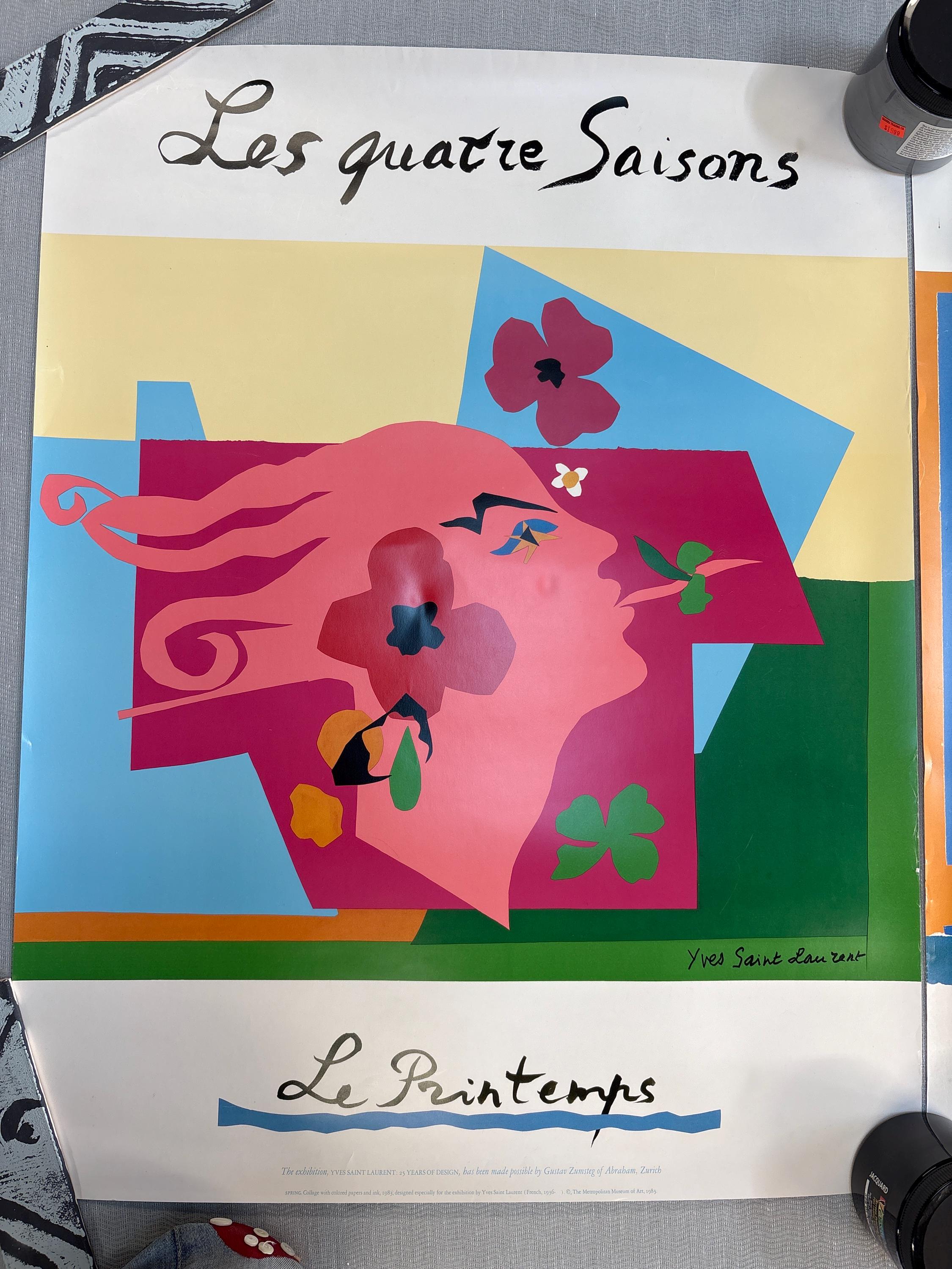 Les Quatre Saisons (the Four Seasons) Yves Saint Laurent Posters