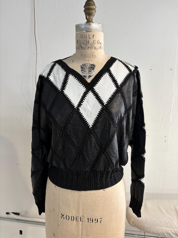 Bubu vintage patchwork sweater - image 1