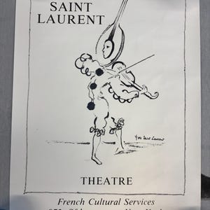 YSL 1983 LOVE Poster (c) Yves Saint Laurent Foundation - Etsy