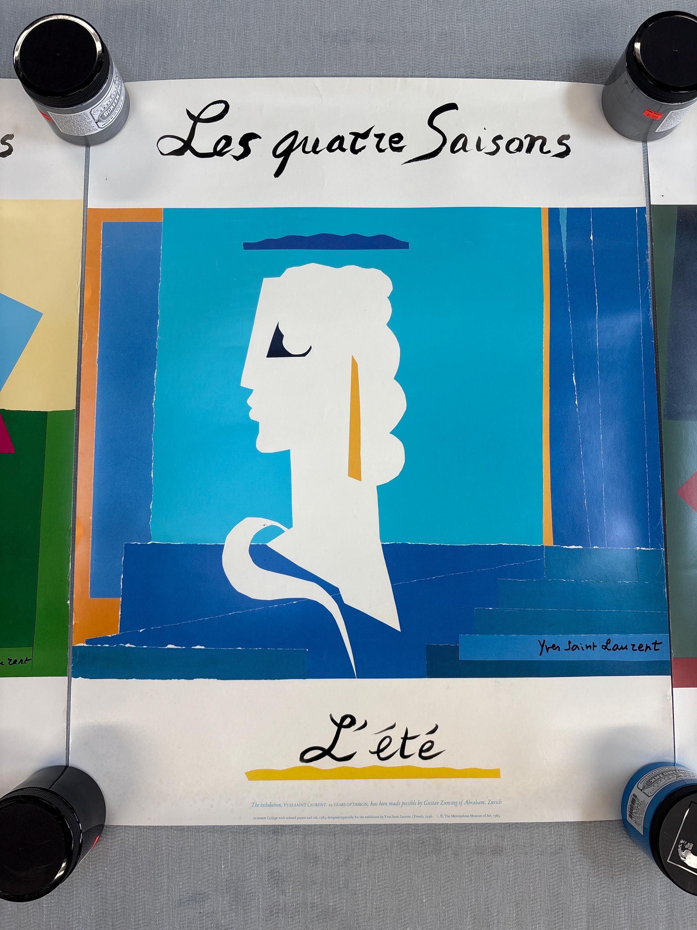 Les Quatre Saisons (the Four Seasons) Yves Saint Laurent Posters 