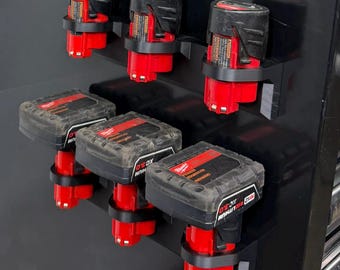 Magnetic Milwaukee M12 Battery Holder | Hanger