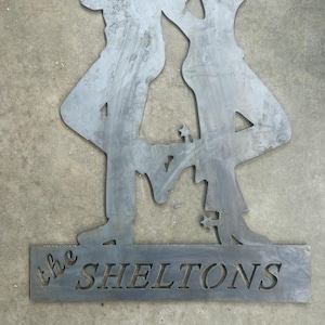 Cowboy und Cowgirl paar unterschreiben die DXF Datei