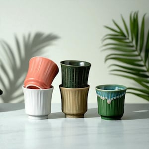 Japanese Ceramic Coffee Mug – Stoneware Tea Cup, 120ml Porcelain Espresso Cup, Latte Cappuccino Drinkware, Gift for Coffee Lovers