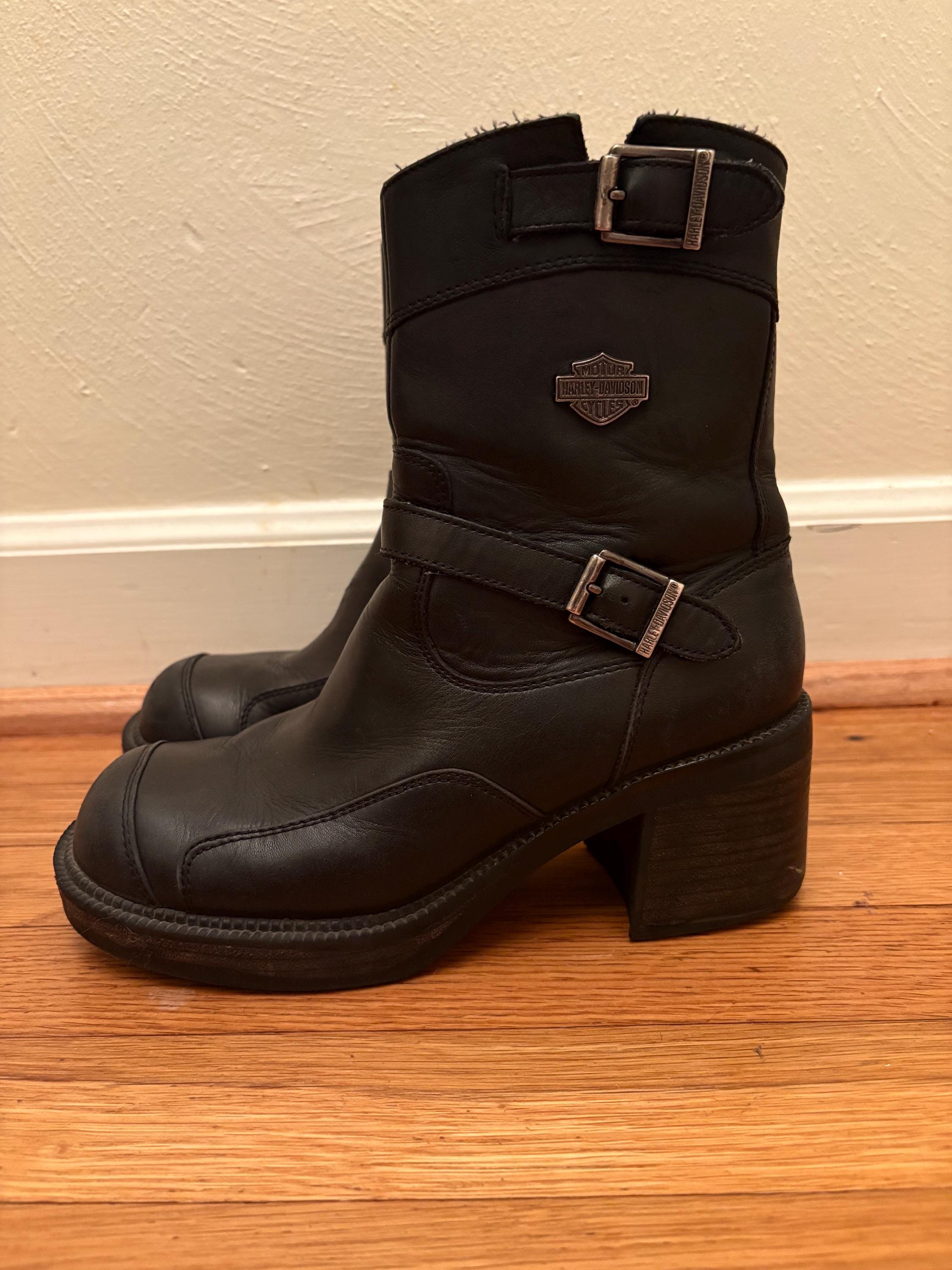 90s Harley Boots - Etsy
