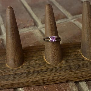 Vintage Sterling Silver Purple Stone Ring