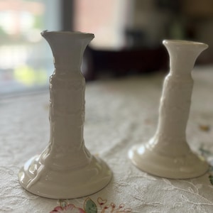 Vintage Taper Candlestick Holder Set