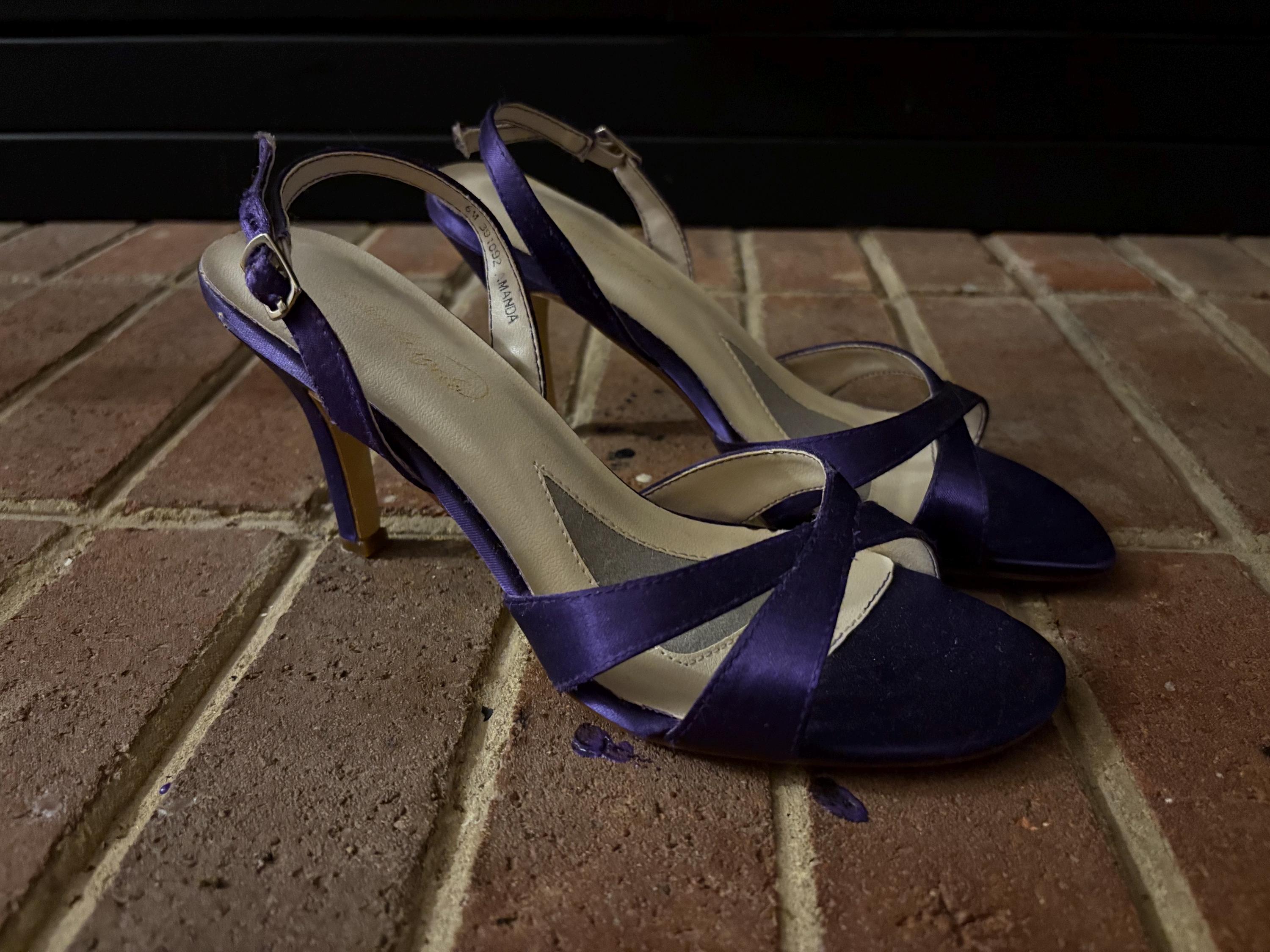Escarpins Exhiliration à Brides - Talon 2.5, Taille 8 US, Turquoise Avec Bouton, Vintage