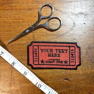Custom Event Ticket Embroidered Patch