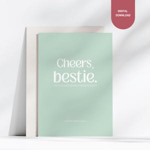 Geburtstagskarte zum Ausdrucken | Karte 30 Geburtstag | Happy Birthday Karte | Geburtstagskarte für Freundinnen, Frauen | Postkarte Freundin