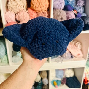 Soft Handmade Crochet Stingray Stuffed Animal