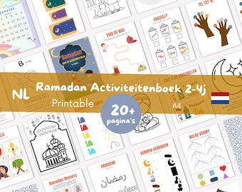 NL Ramadan activiteitenboek 2+ jaar | Islamitisch activiteitenboek | Ramadan Peuter | Ramadan Kids Printable | Eid Activiteiten