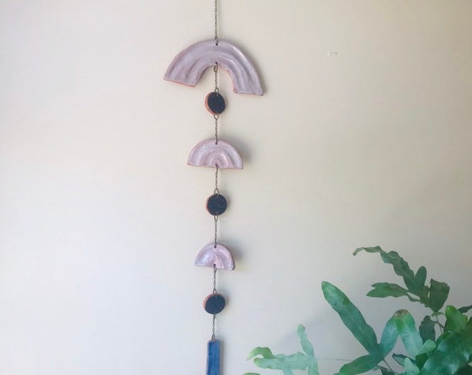 Ceramic Rainbow Arch Wall Hanging Wall Decor Etsy