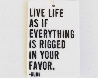 rumi quote ceramic magnet • fridge magnet • inspirational quote • daily reminder • daily affirmation