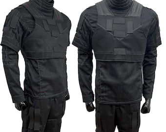 Handmade Mando Inspired Cosplay Outfit: Black Bounty Hunter Costume Set