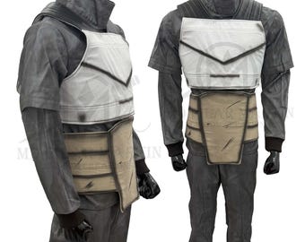 Handgjord väderbiten galaxjägarflygdräkt: Sci-Fi-cosplay-outfit