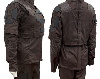 Custom Brown Flight Suit: Mando Inspired Cosplay Costume