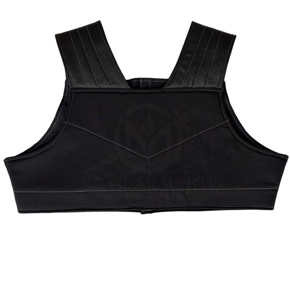 Custom Black Flak Vest | Mando-Inspired Cosplay Armor | Sci-Fi Chest Piece | Bounty Hunter Costume Gear