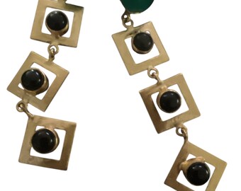 The Juxapose are   Handcrafted 24k Gold  Earrings