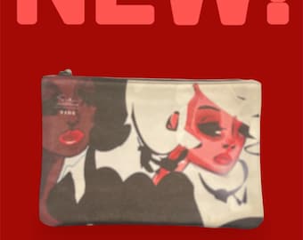 The Side Eye: Genuine Leather Clutch Bag (12x6)