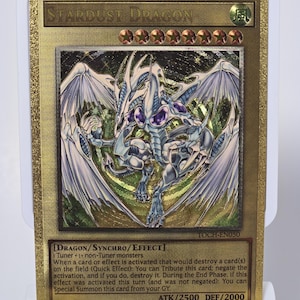 Stardust Dragon (Carbon Fiber YGO Orica Card)