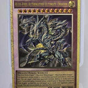 Blue-Eyes Alternative Ultimate Dragon (Carbon Fiber YGO Orica Card)