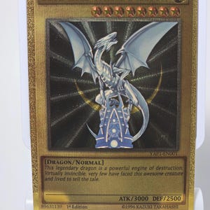 Blue-Eyes White Dragon YAP1 (Carbon Fiber YGO Orica Card)