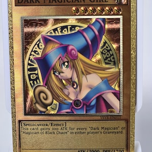 Dark Magician Girl (Carbon Fibre YGO Orica Karte)
