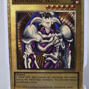Summoned Skull (Carbon Fiber YGO Orica Card)