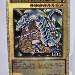 Blue-Eyes White Dragon YSKR (Carbon Fiber YGO Orica Card)