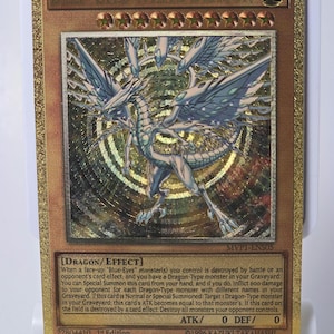 Deep-Eyes White Dragon (Carbon Fiber YGO Orica Card)