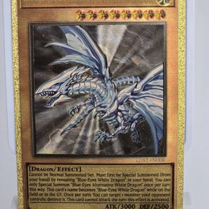 Blue-Eyes Alternative White Dragon (Carbon Fiber YGO Orica Card)