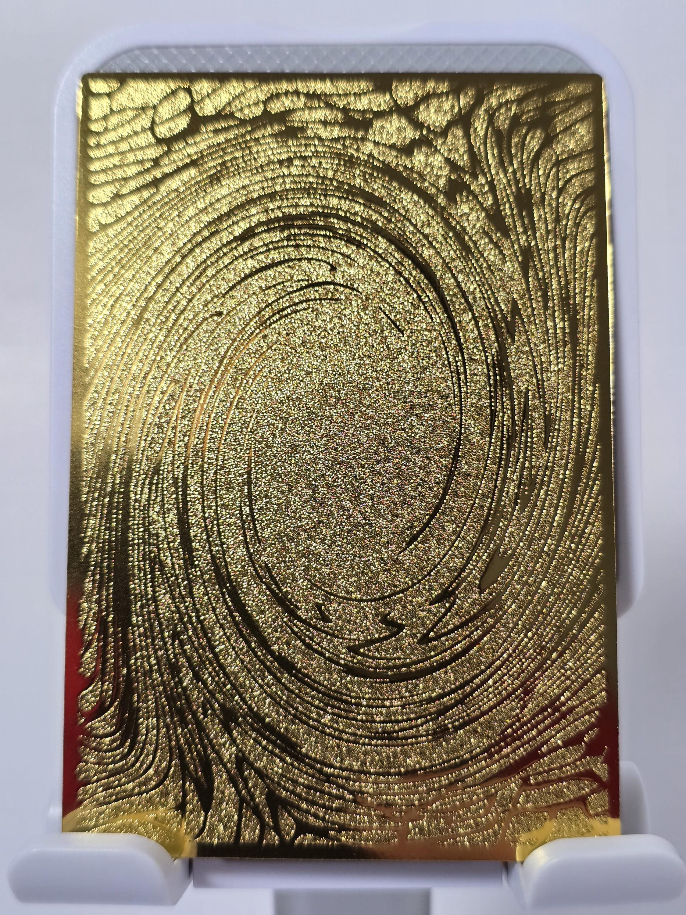 gold foil yugioh cards Fanattik Yu-Gi-Oh! embossed on both sides Breaker the Magical Warrior (carbon