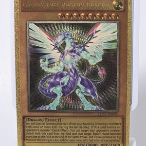 Galaxy-Eyes Photon Dragon (Carbon Fiber YGO Orica Card)