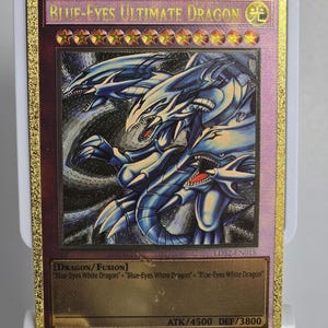 Blue-Eyes Ultimate Dragon (Carbon Fiber YGO Orica Card)