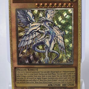 Blue-Eyes Abyss Dragon (Carbon Fiber YGO Orica Card)
