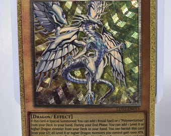 Dragón del abismo de ojos azules (tarjeta Orica de fibra de carbono de YGO)