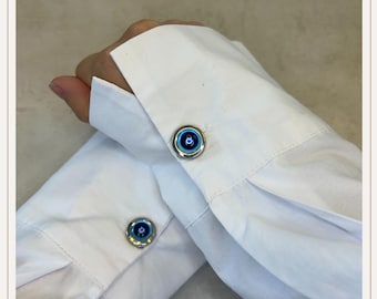 Cubierta de botón de encendido | Gemelos | Cubiertas de botón con clip | Accesorios para botones | Joyas para botones | Regalo de Navidad | Regalo de boda