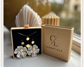 Couvre-boutons Perles En Forme De Fleur (camélia) - 2 Pièces, Clips Amovibles Pour Chemise, Robe - Décoration Réutilisable - 11